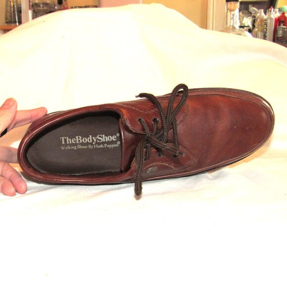 The Body Shoe by Hush Puppies Brown Leather Size 12 EW Very Good Condition main image 6
